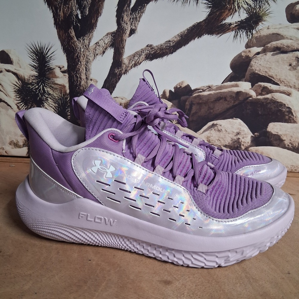 Under Armour Flow Basketball Shoes Purple Womens sz 14 6000330-500 WORN ONCE!